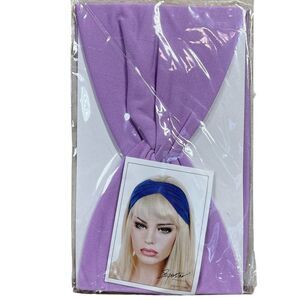 HeadBands Lavender  Wide Large Turban Boho Cloth Hairband Twisted Knot Yoga